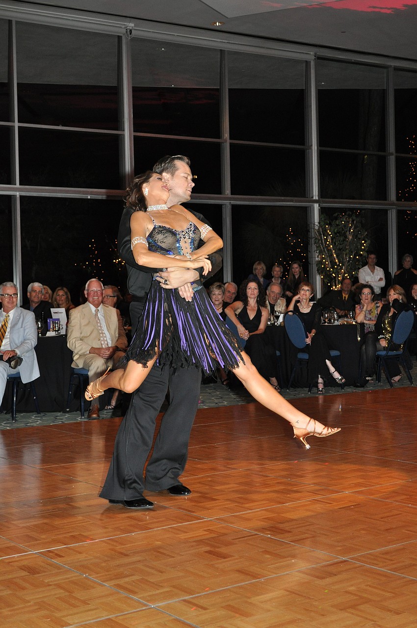 Dr. Jill Morris danced the rumba with Sid Pocius