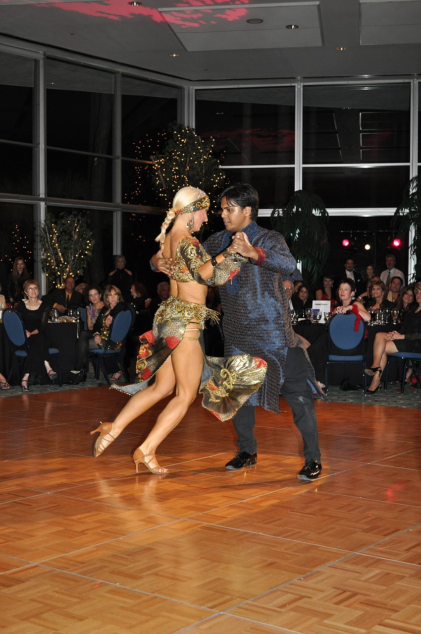 Anand Pallegar danced with Elizabeth Cartier