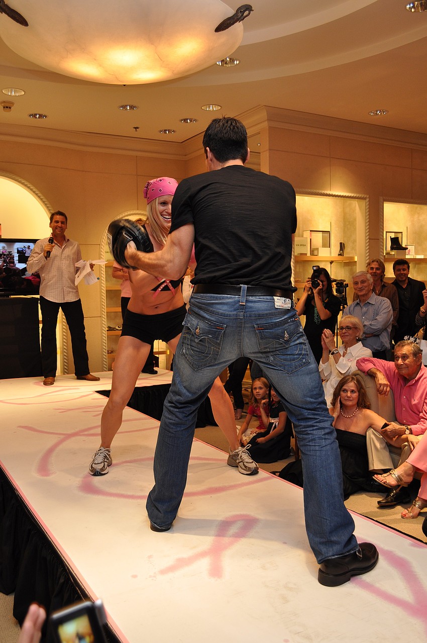 Kelli Sweeting sparred with a surprise partner