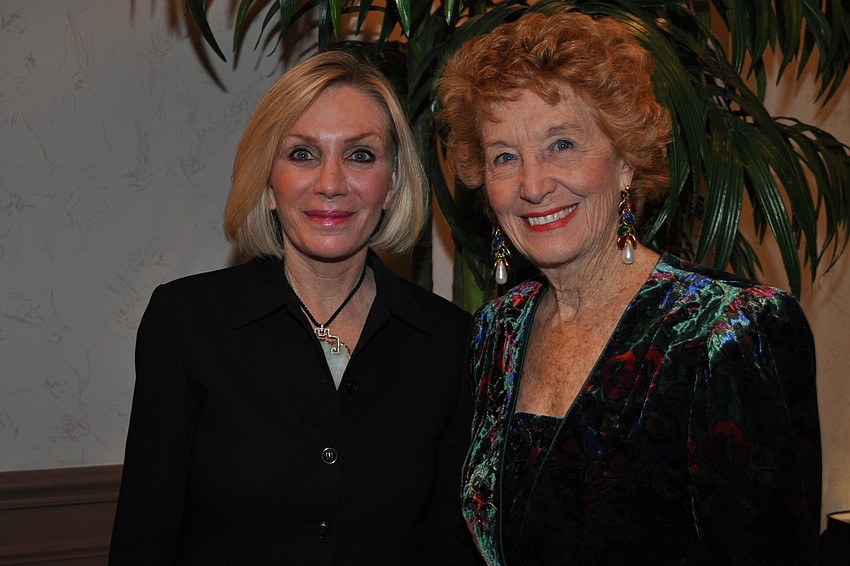 Board President Hillary Steele and Association President Bobbye Schott