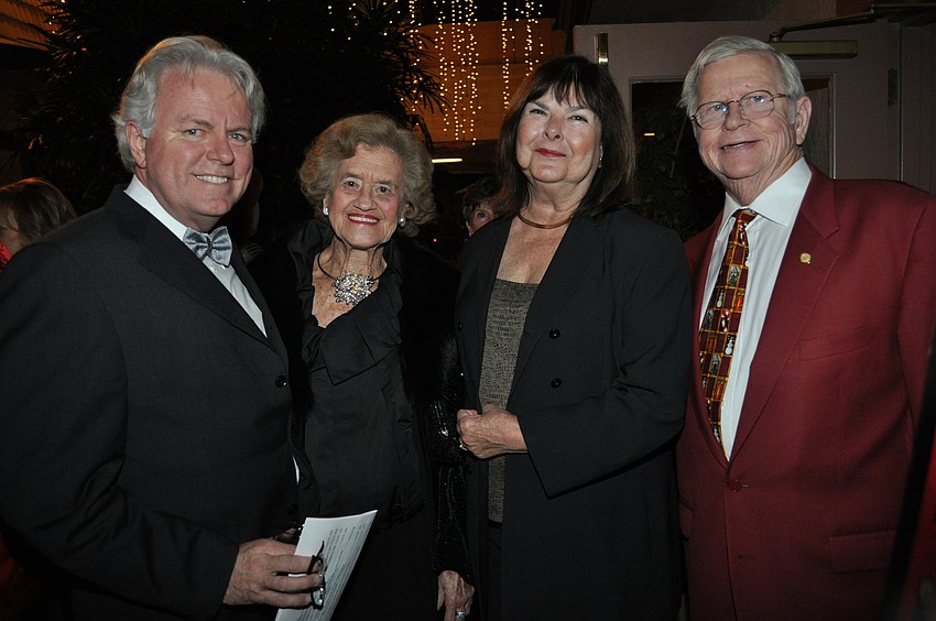 Dennis Stover, Betty Schoenbaum and Pat and Sen. Bob Johnson
