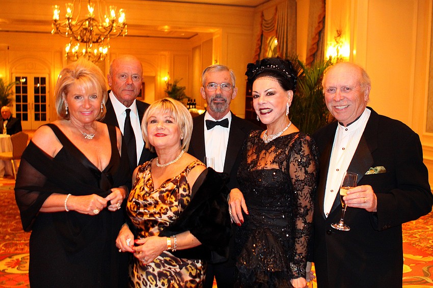 Angela and David Stowe, Nora and Bob White and Heloisa and Charles Jennings