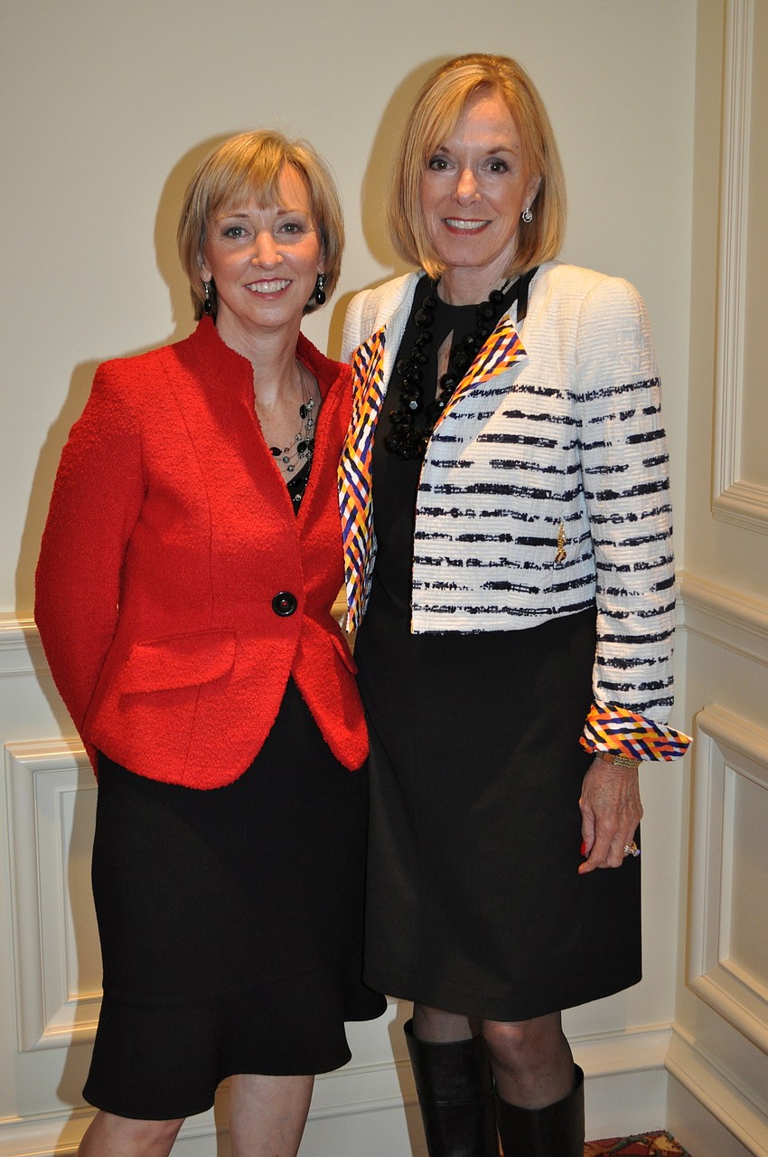 Olivia Thomas and Chairwoman Sandy Strom