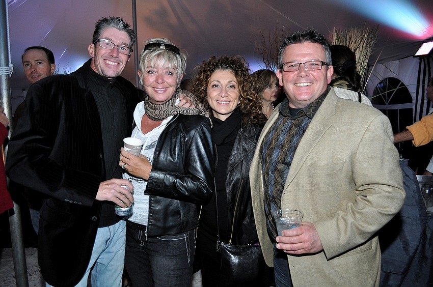 Steve Thompson and Jane Bennett with Angela and Robert Smithson