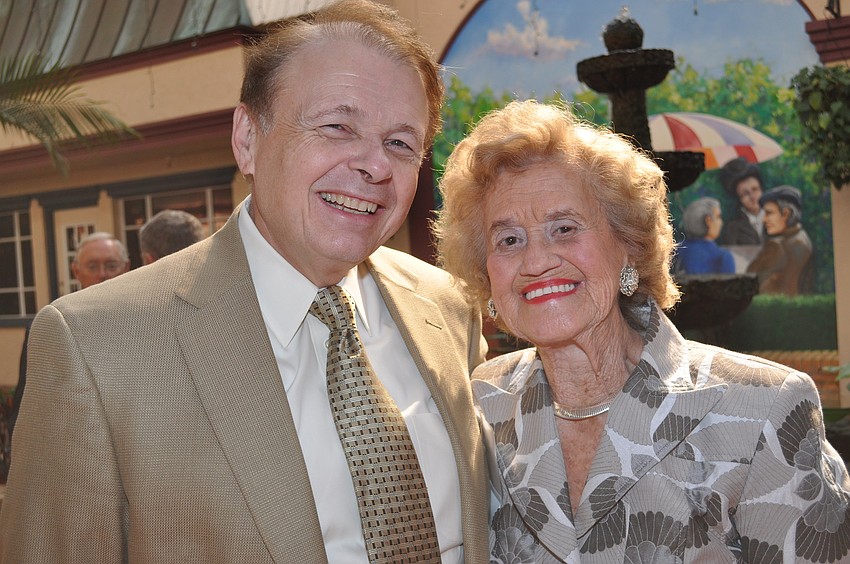 Dr. Larry Thompson and Betty Schoenbaum