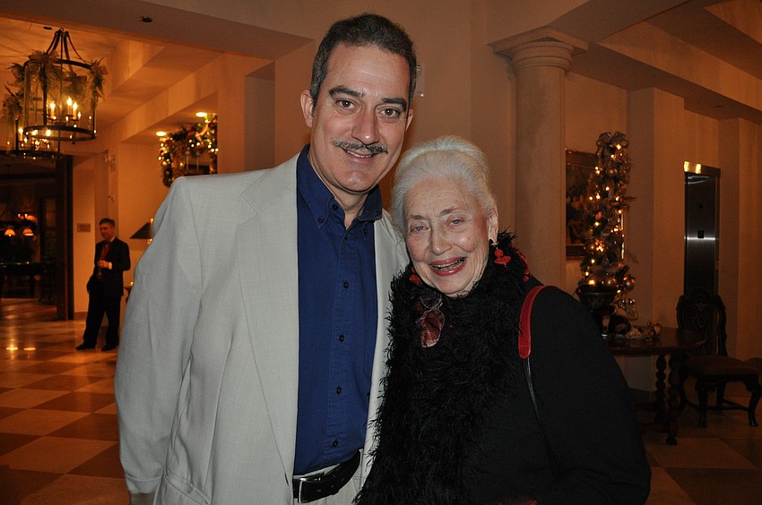 Actor Bryan Torfeh with Asolo board member Eva Slane