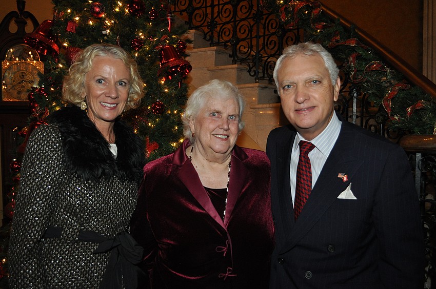 Isabelle Wright, La Musica Executive Director Sally Faron and Jack Wright