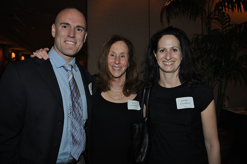 Nancy Goodman  between son-in-law Dr. Fred Yturralde and daughter Jennifer Goodman