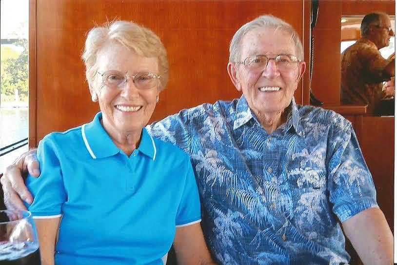 Joan and Pete Ratto, of Palm Coast, are still all smiles after 60 years. (Provided photo)