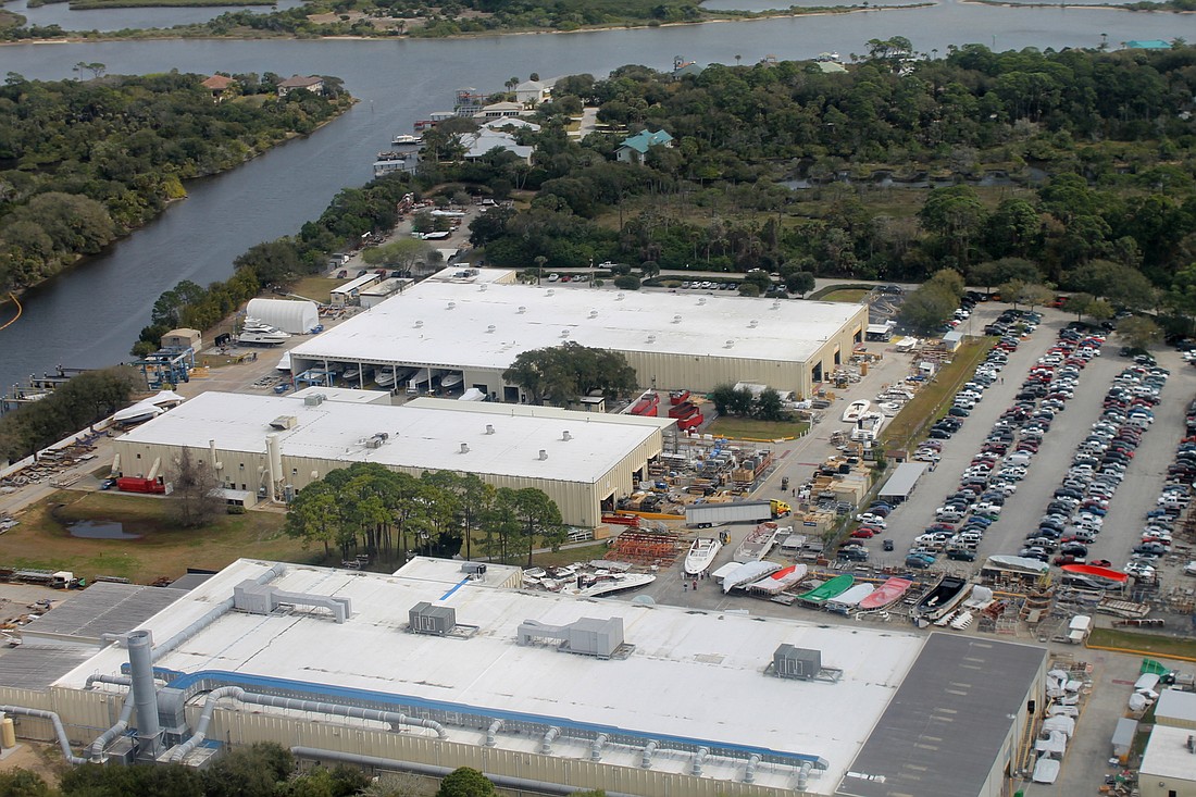 Aerial of Sea Ray looking east toward Lambert Avenue. Photo courtesy of Flagler County