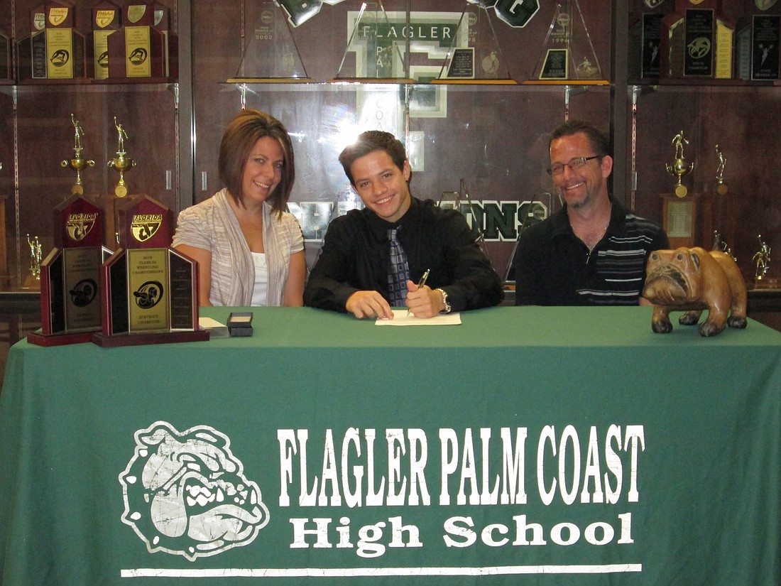 Zac Branning signs to wrestle at Southeastern University. Courtesy photo