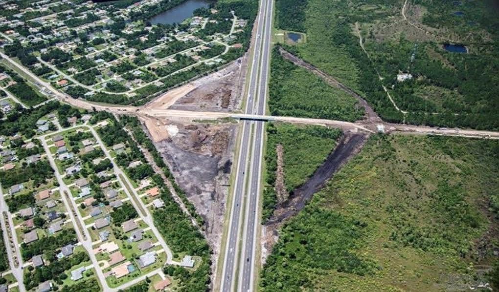 Aerial view of the Matanzas interchange area. Courtesy photo Flagler County