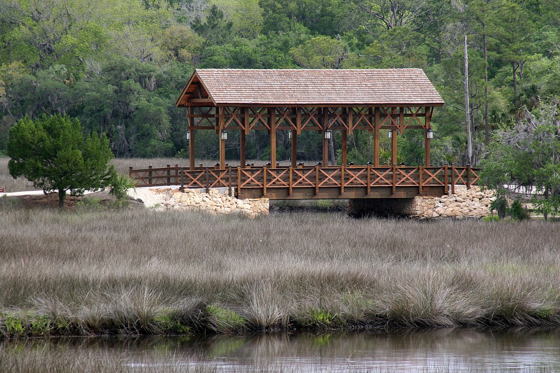 The covered bridge at Princess Place. Courtesy photo