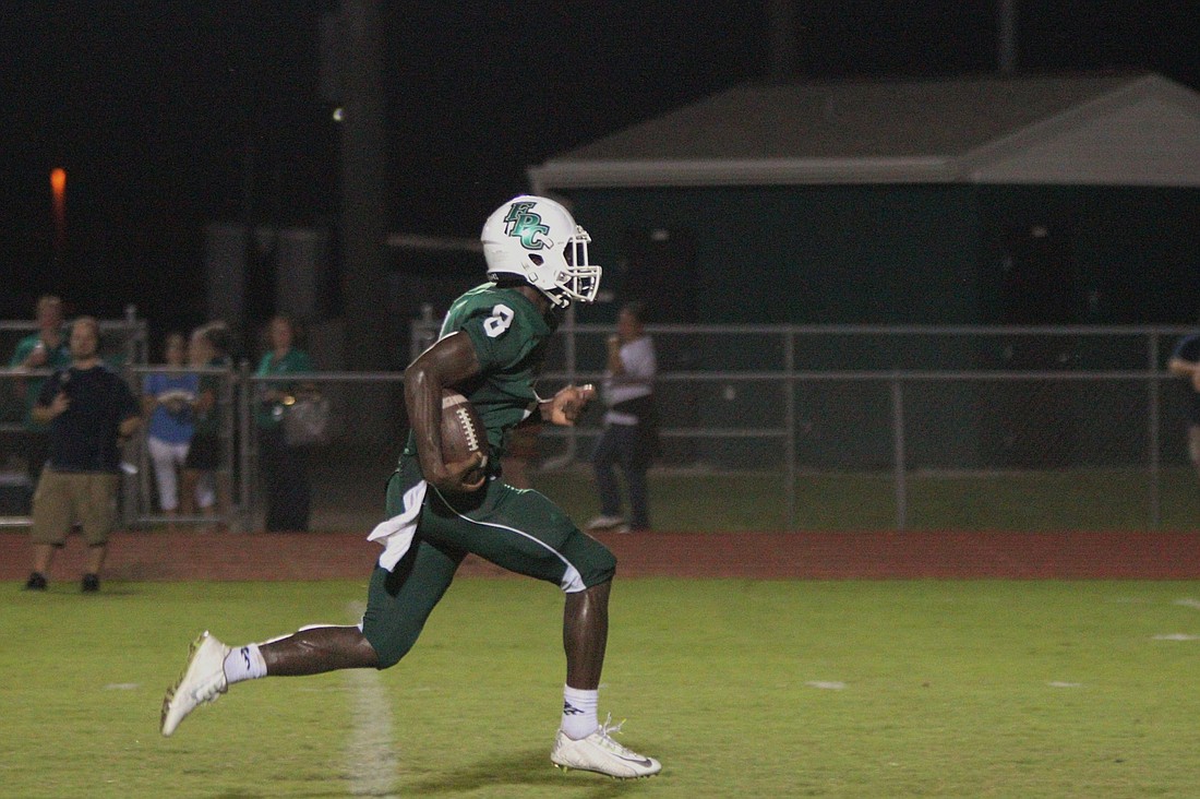 Johnson Dore gets away from Mainland's defense for a 38-yard touchdown reception. Photo by Jeff Dawsey