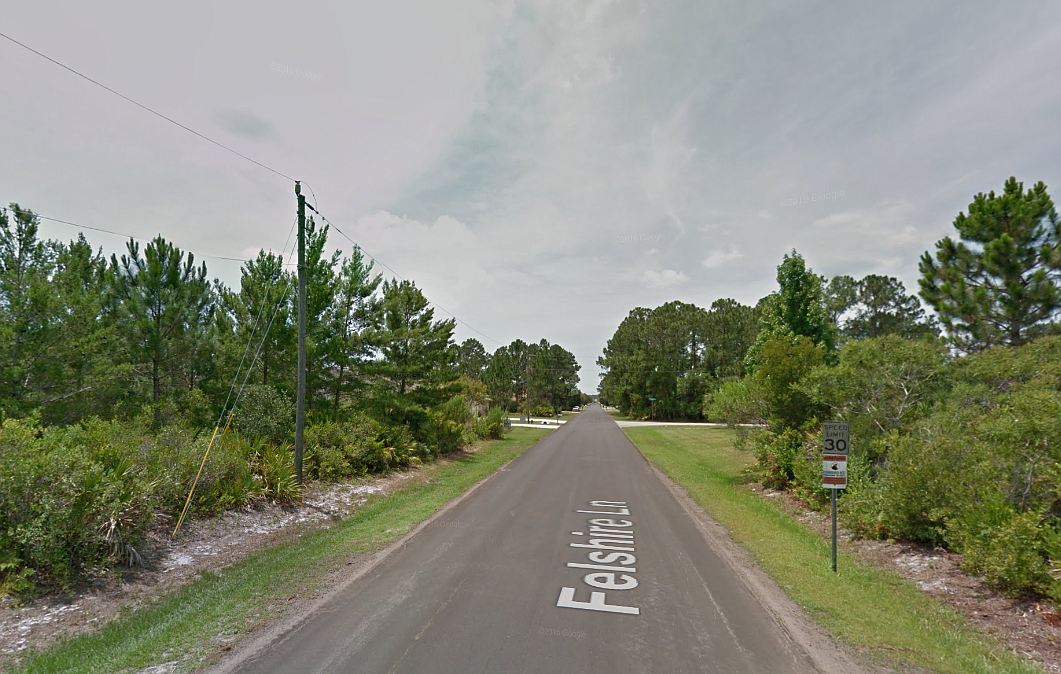 Felshire Lane, as shown in a Google Maps image. (Image from Google Maps)
