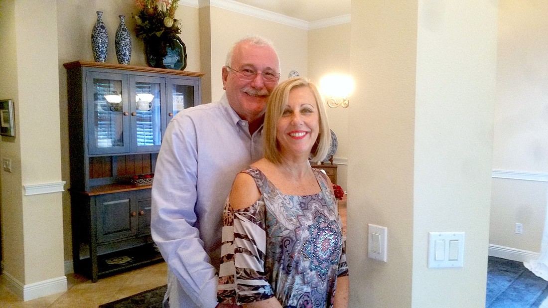 Tom and Donna Murray in their home. They run their business here also.