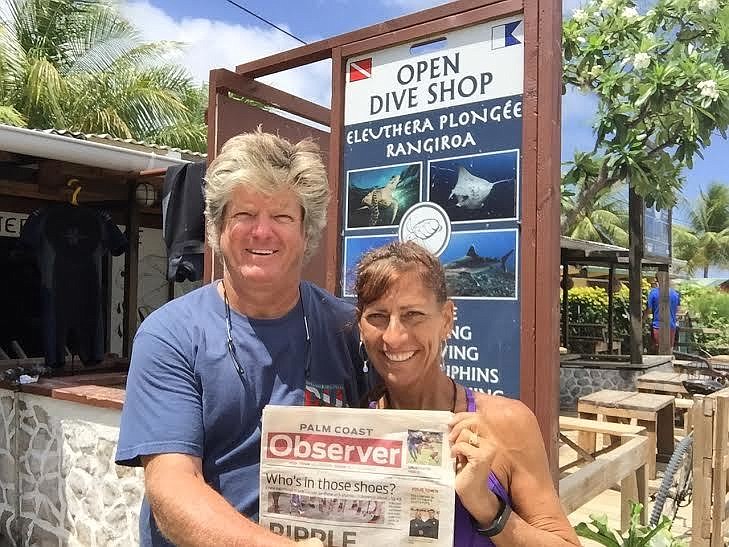 Jim and Lisa Kuchenbrod  in French Polynesia. Courtesy photo