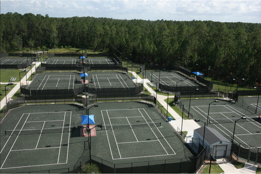 The city-owned, KemperSports-managed tennis courts lose money annually, but not as much as the golf course. (File photo)