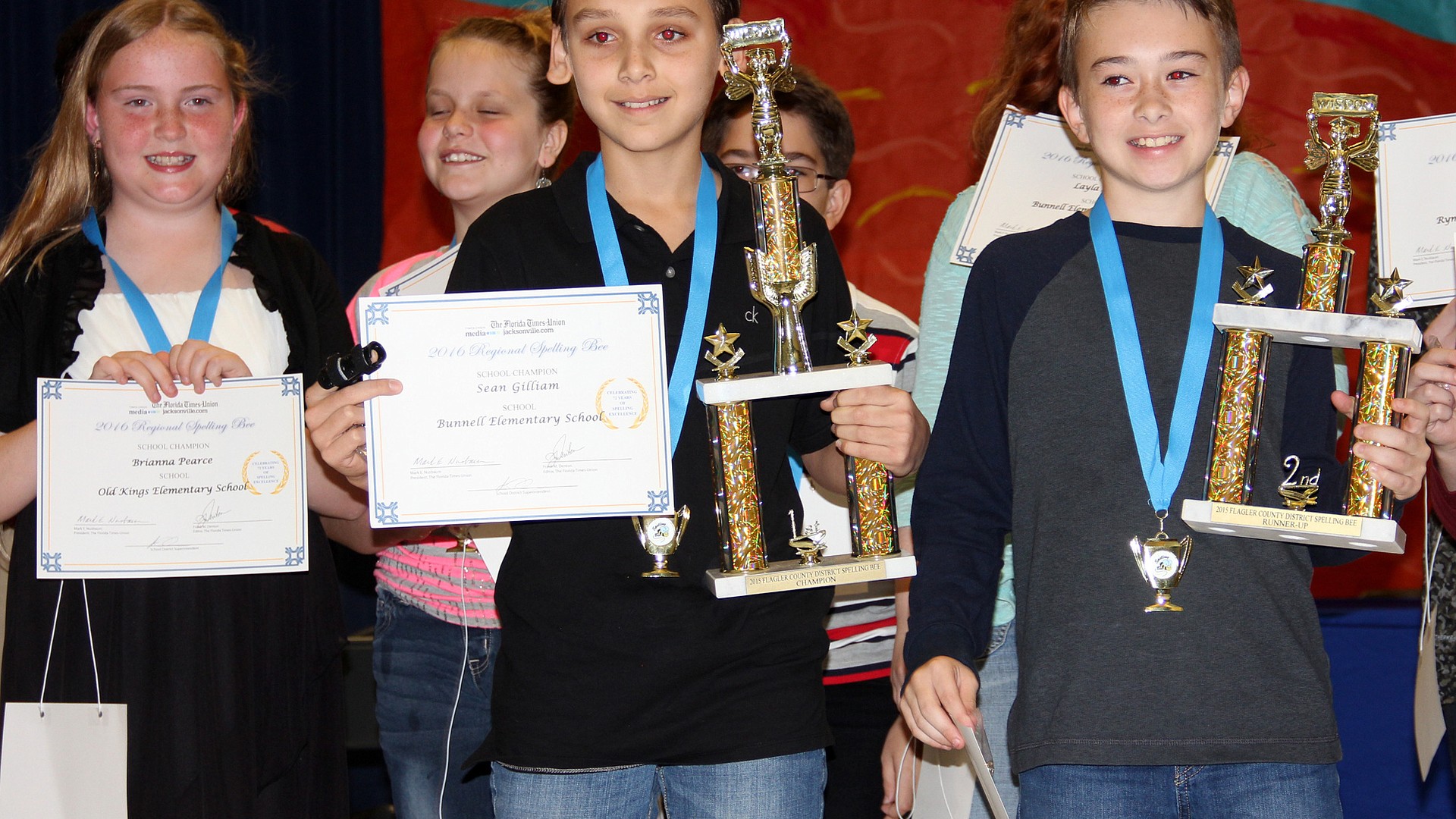 Bunnell Elementary Bullpup, Sean Gilliam, wins Flagler School District