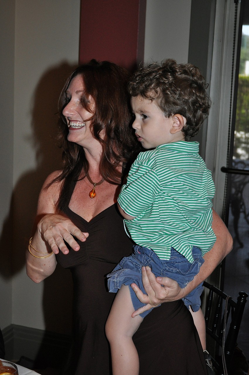 Kelly Atkins and her son, Julian