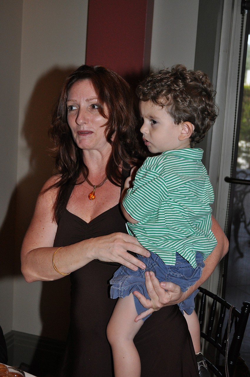 Kelly Atkins and her son, Julian