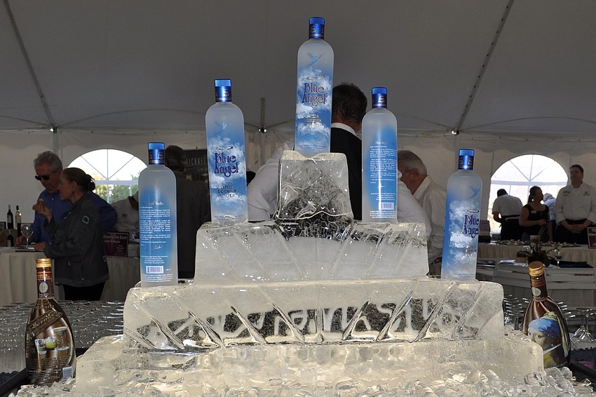 Blue Angel vodka on ice
