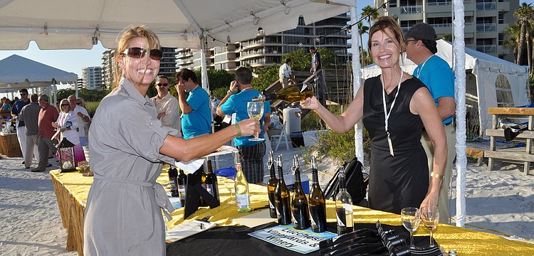 Angie Cole and Linda Clough of Lucchesi Vineyards