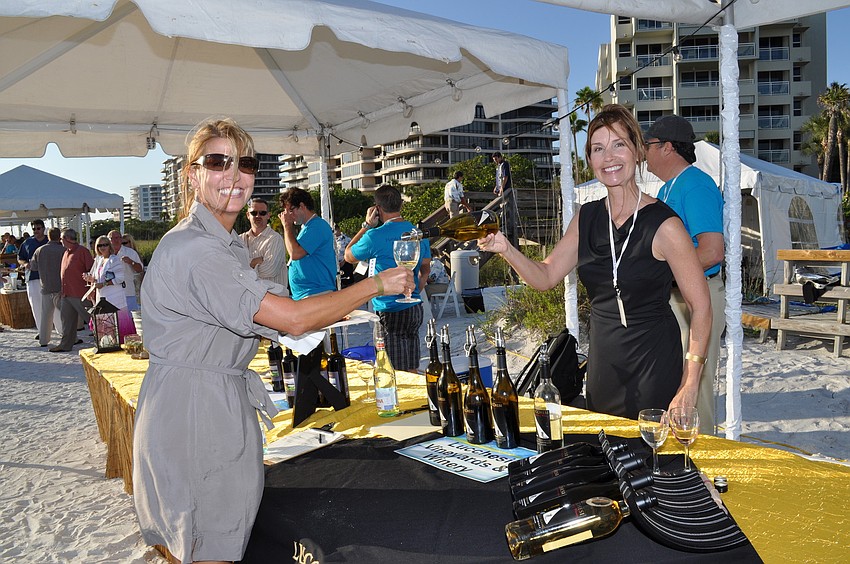 Angie Cole and Linda Clough of Lucchesi Vineyards