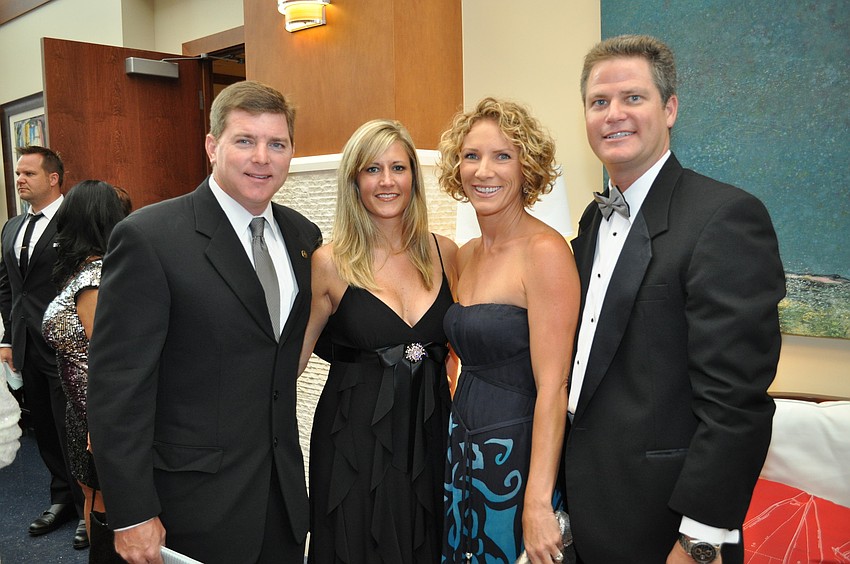 Jack and Andrea Cox with Jenni and Paul Hudson