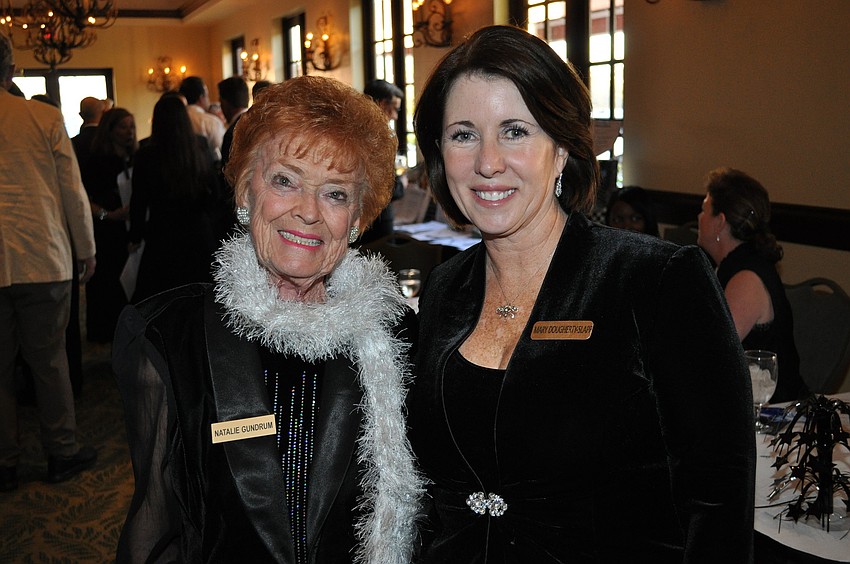 Natalie Gundrum and Chairwoman Mary Dougherty-Slapp