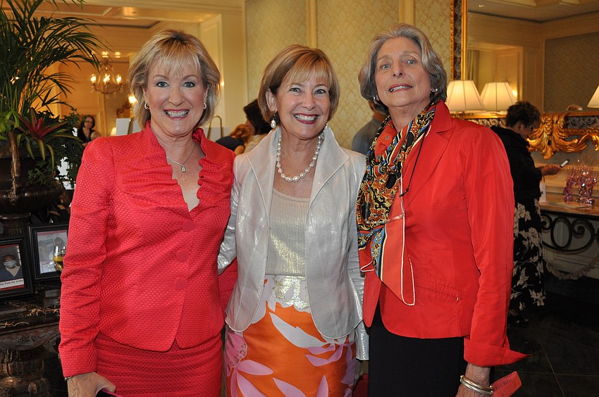 Honoree Teri Hansen, Co-Chair Georgina Clamage and Michael Saunders