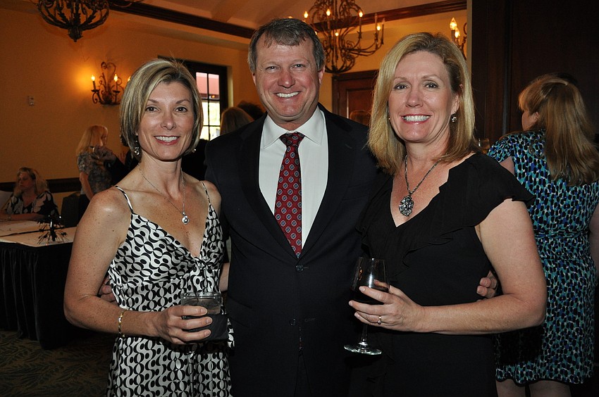 Sharon Hillstrom with Dan and Debbie Friedrich