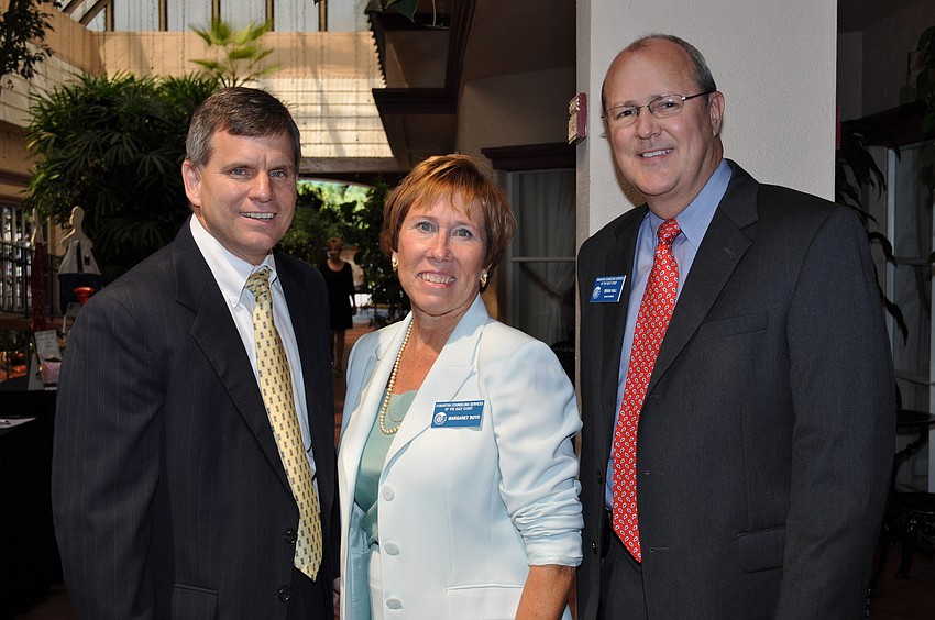 Rev. Rick Howell, Margaret Boyd and Brian Hall