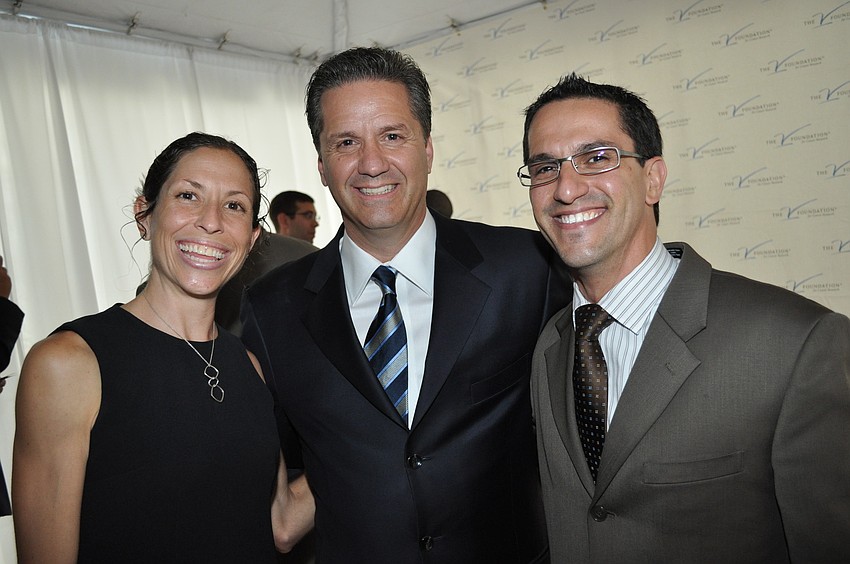Leigh Larosa, Coach John Calipari and Mike Larosa