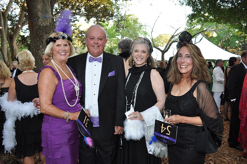 Terrie and Rodney Linford, Connie Parker and Sandi Stuart-Murray