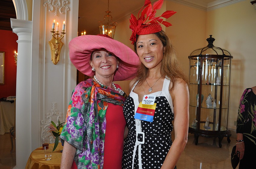 Chairwoman Diane McNeel and hostess Ping Faulhaber