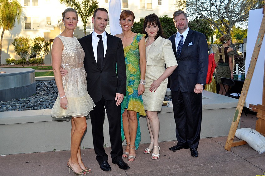 Brenda and Geoffrey Michel, Heather Smith and Lisa and David Holcomb