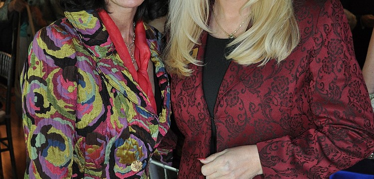 Guest speaker Katherine Oliver and Jeanne Corcoran