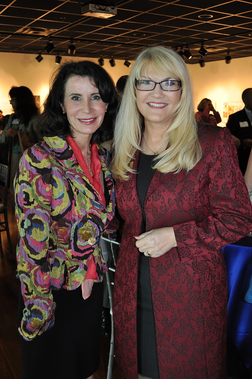 Guest speaker Katherine Oliver and Jeanne Corcoran