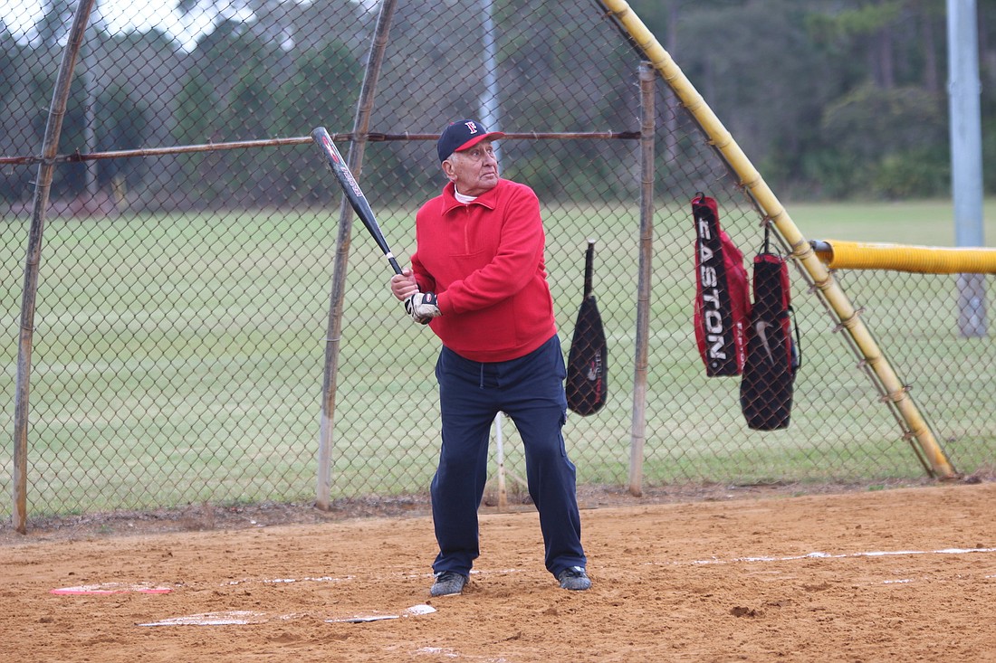 Pete LoPrete, with two outs, hits an RBI to contribute to his team.