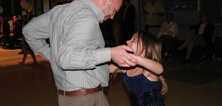 Eight-year-old Jordyn Berger couldn't wait to hit the dance floor with her father, Jason.