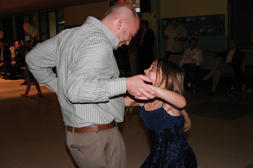 Eight-year-old Jordyn Berger couldn't wait to hit the dance floor with her father, Jason.