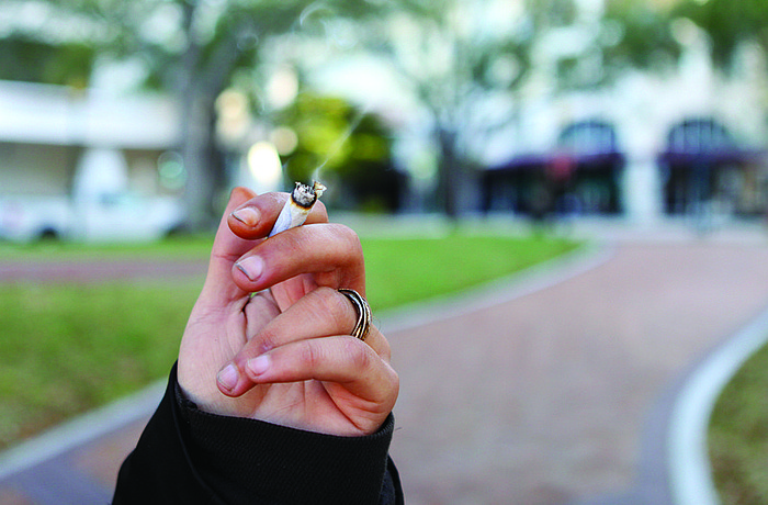 Already prohibited on Lido Beach, the city will ban smoking in all of its parks.