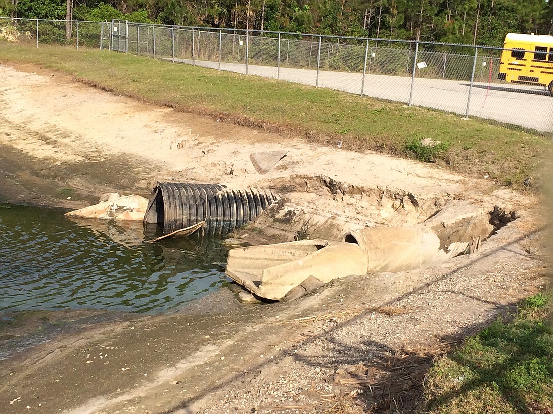 Pipes near FPC's campus are damaged and may require repairs totaling $471,000, officials say. (Courtesy photo)