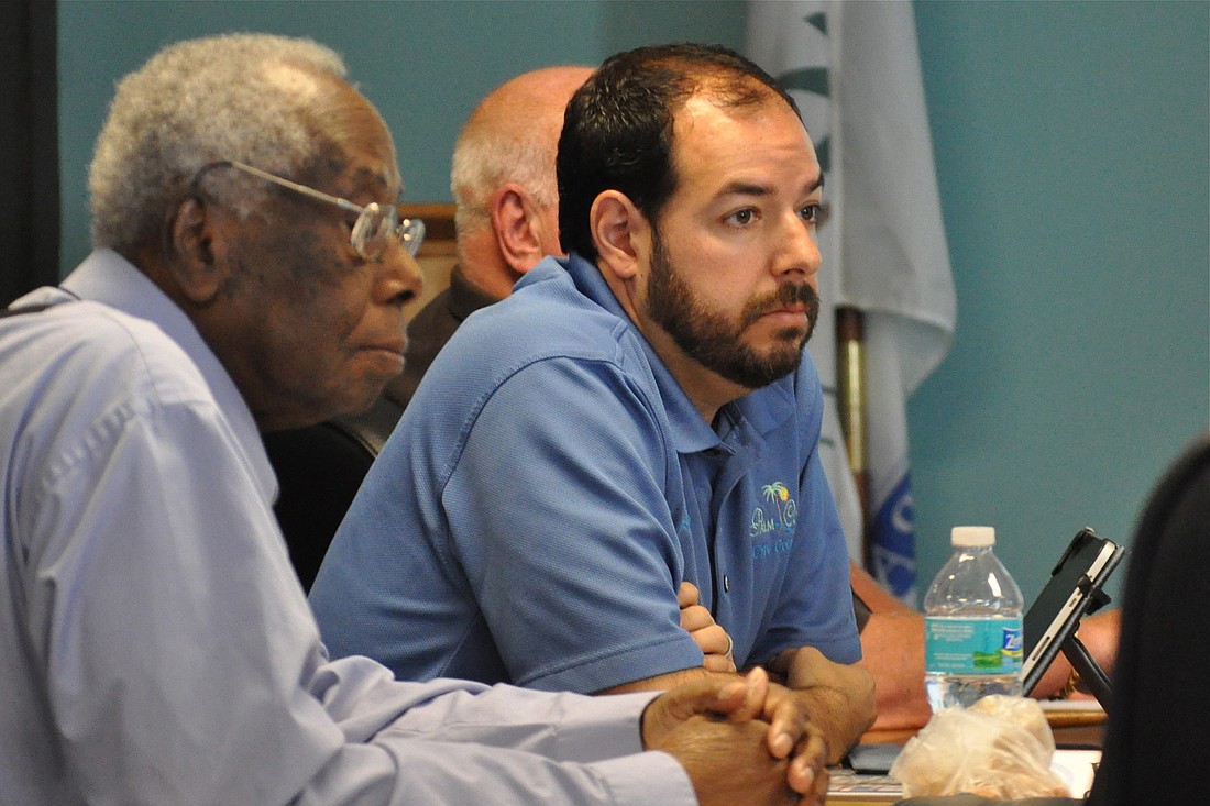 Councilman Jason DeLorenzo (right) said the city's rent has varied over the years from $17,000 per month to $20,000 per month. The proposed 10% increase will place it at $22,000 per month. Photo by Jonathan Simmons
