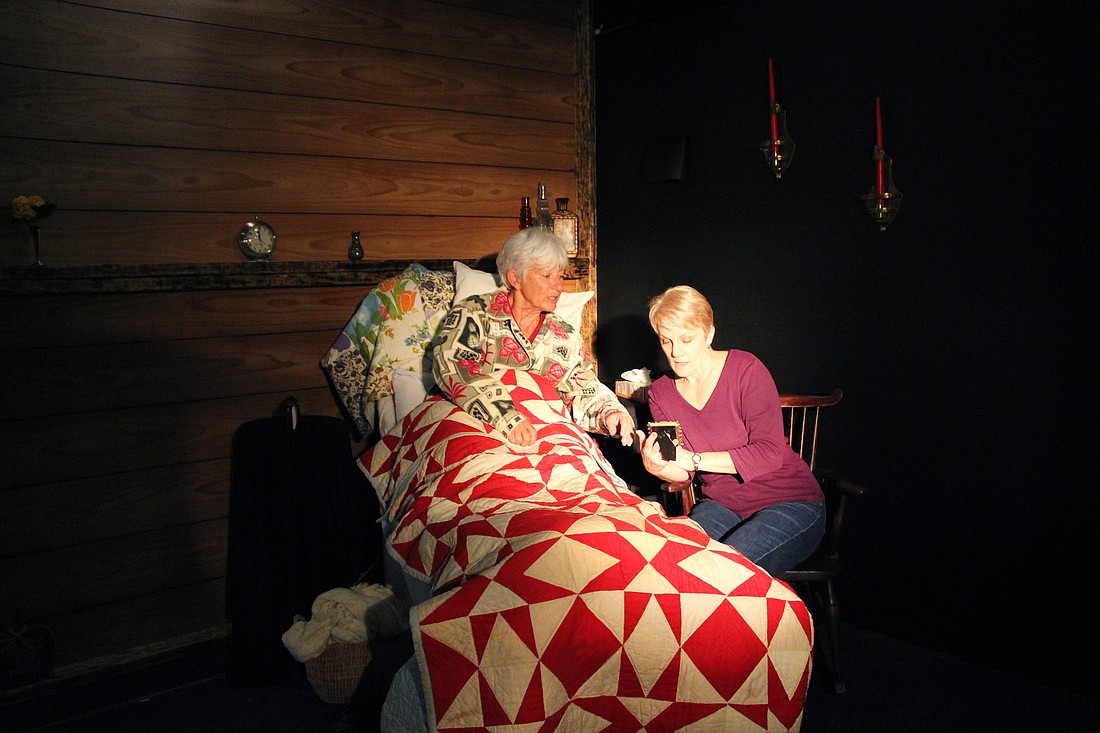 Sue Pope and Nancy Grote star in Palm Coast City Repertory TheatreÃ¢â‚¬â„¢s production of Ã¢â‚¬Å“Grace and Glorie.Ã¢â‚¬Â