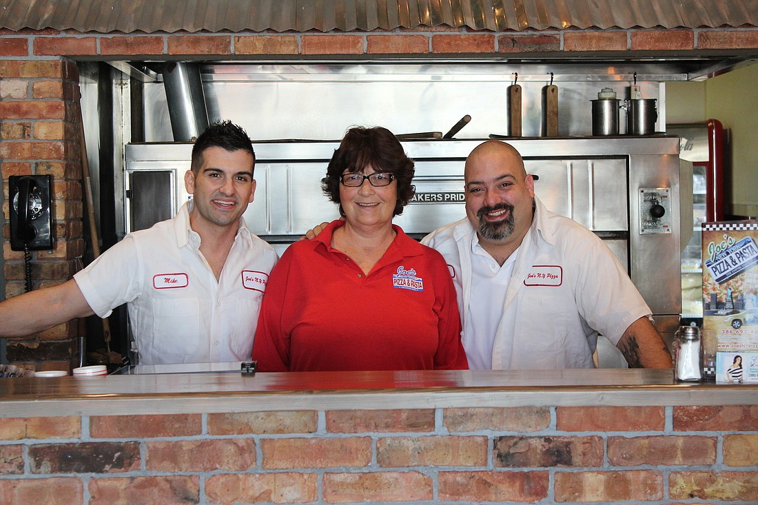 Mike, Eileen and Joe Jr. Bennici reopen JoeÃ¢â‚¬â„¢s NY Pizza in 2015.