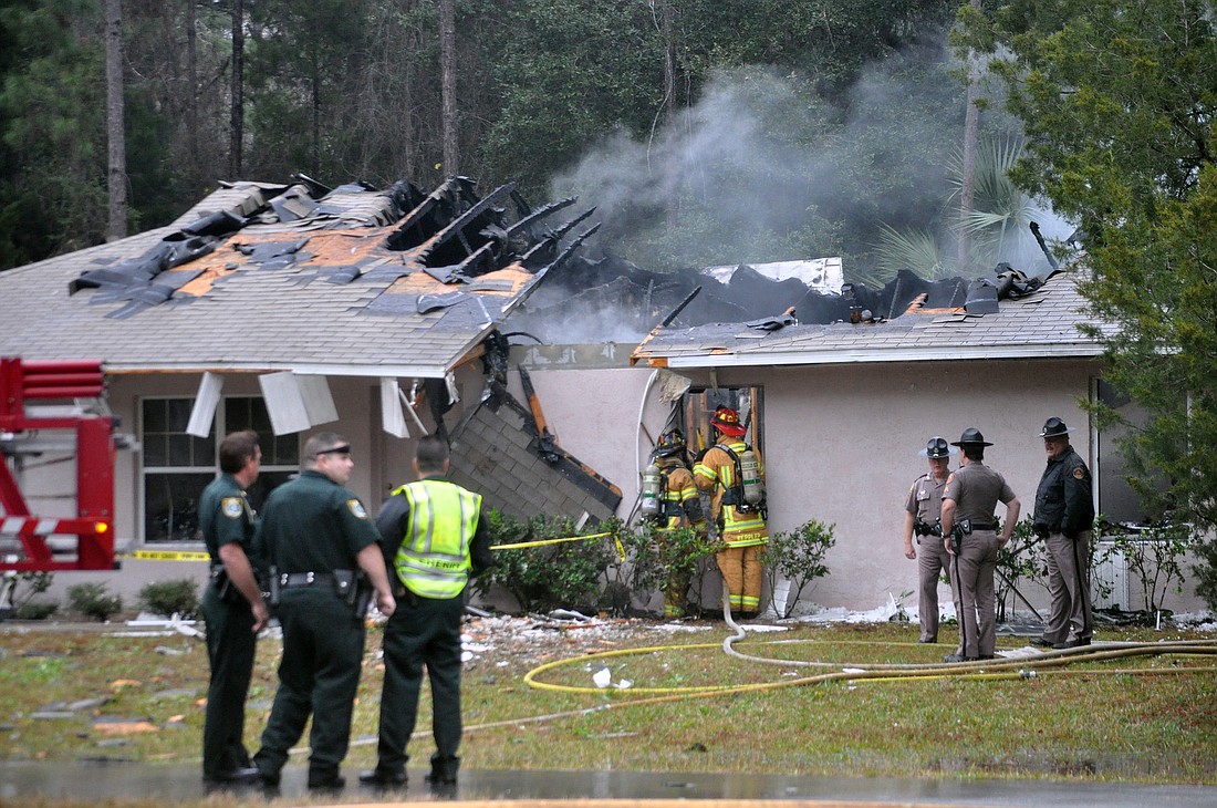 A private plane crashed into Susan CrockettÃ¢â‚¬â„¢s Palm Coast home in January 2013. (File photo by Shanna Fortier.)