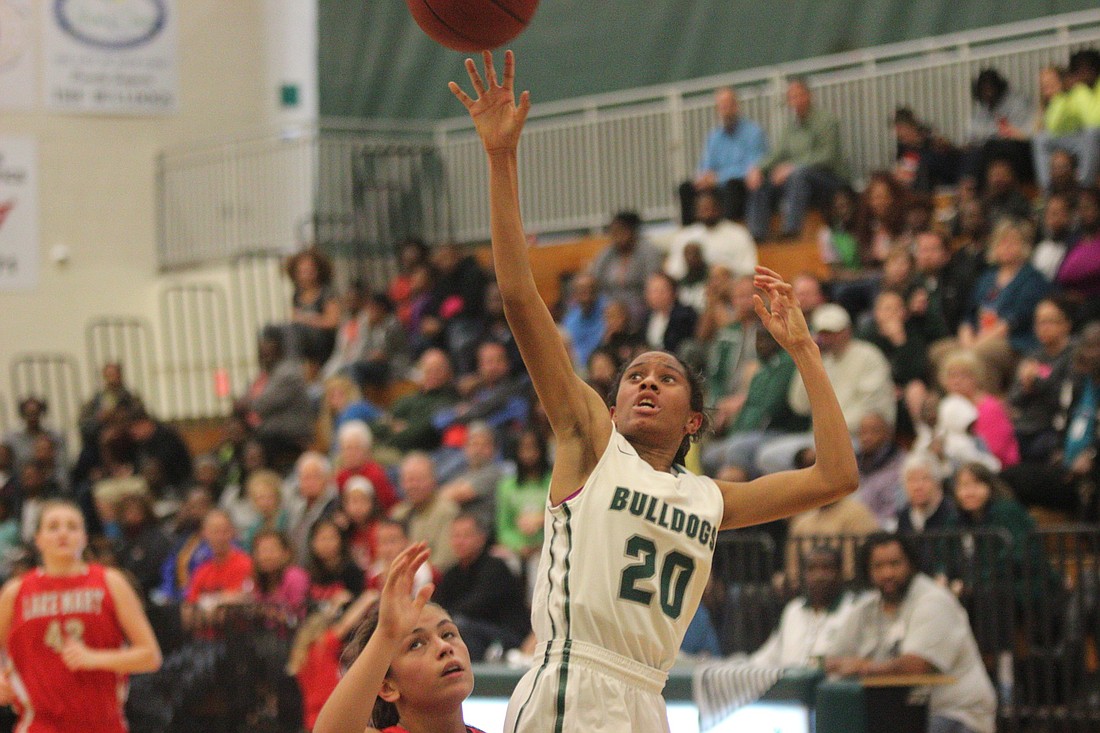 Sada Rowley goes up for a layup in FPC's regional quarterfinals.