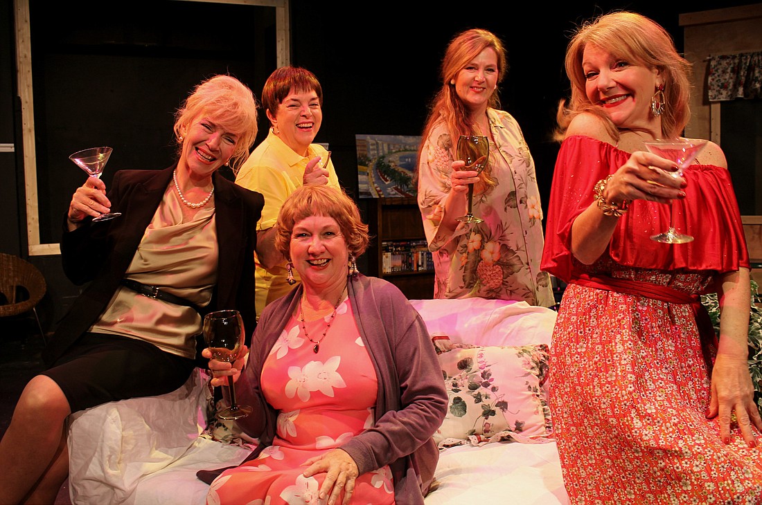 The cast and crew of the Flagler Playhouse production of Ã¢â‚¬Å“Dixie Swim ClubÃ¢â‚¬Â is all women.